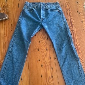 Levi’s jeans original 501 great condition. A few faded color spots.